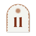 Holidae Haus Mediterranean house numbers in “Tuscany Brown”