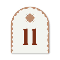 Holidae Haus Mediterranean house numbers in “Tuscany Brown”