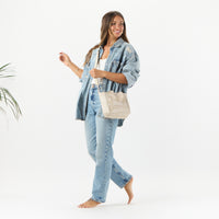 Crossbody Bag “Areca” in Latte Sandstone by Aloha Collection