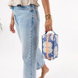 Dopp Kit Toiletry Bag - Salina in Tiny Stripe Navy by Aloha Collection