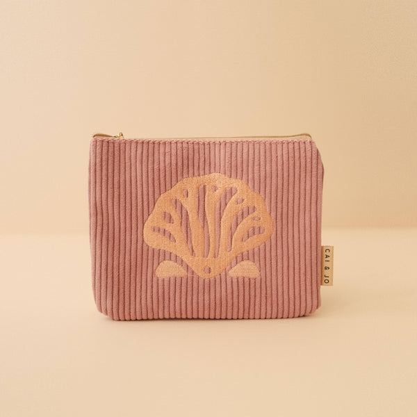 Corduroy Seashell Pouch - Cai & Jo