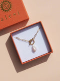 18K Gold Freshwater Keshi Pearl Necklace - Alesi Jewellery