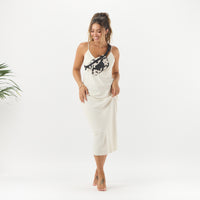 Mini Hip Pack - Fall Flowers in Black/Sandstone by Aloha Collection
