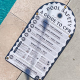 Boutique Pool Safety CPR Sign - ‘Monumental’ by Holidae Haus