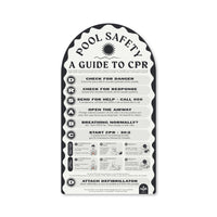 Boutique Pool Safety CPR Sign - ‘Monumental’ by Holidae Haus