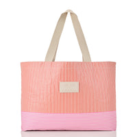 Holo Holo Reversible Tote “Cabana” in Red Haute/Sandstone by Aloha Collection