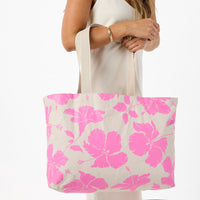 Holo Holo Reversible Tote “Cabana” in Red Haute/Sandstone by Aloha Collection