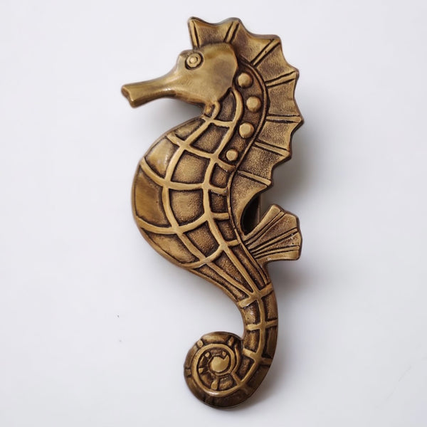 Brass Seahorse Doorknocker