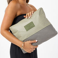 Max Pouch - Cabana in Olive/Sandstone by Aloha Collection