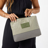 Mid Pouch -  Cabana in Olive/Sandstone by Aloha Collection