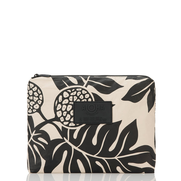 Mid Pouch -  Holomua in Black/Sandstone by Aloha Collection