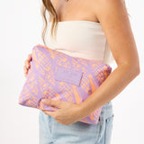 Mid Pouch -  Miter Lineup Nectarine/Lavande by Aloha Collection