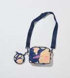 Cutie - “Pape’ete” pouch in Neon Moon/Navy by Aloha Collection