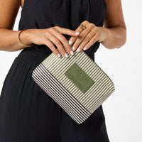 Small Pouch - Cabana in Olive/Sandstone Aloha Collection