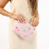 Small Pouch - Flutter in Blush by Aloha Collection