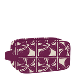 Dopp Kit Toiletry Bag - Lattice in Sandstone/Plum by ALOHA Collection