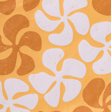 Day Tripper Tote Bag - Funky Plumeria in Honey by ALOHA Collection