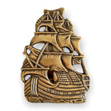 Brass Sailing Ship Door Knocker - By Pineapple Traders