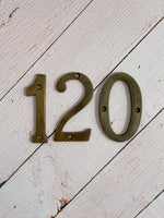 Brass House Numbers - Small
