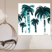 'Flat Fan Palm' Print on Canvas - By Libby Watkins