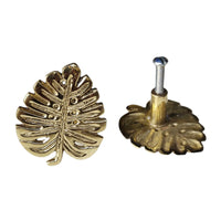 Brass Monstera Leaf Knob | by Pineapple Traders