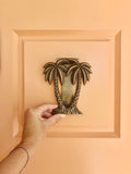 Double Palm Twin Palm Tree Door Knocker