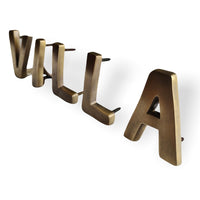 Brass Letters "VILLA" | by Pineapple Traders
