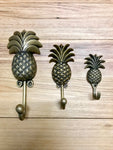Brass Pineapple Hooks - Small, Medium and Large