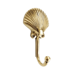 Brass Shell Hook - Gold Finish