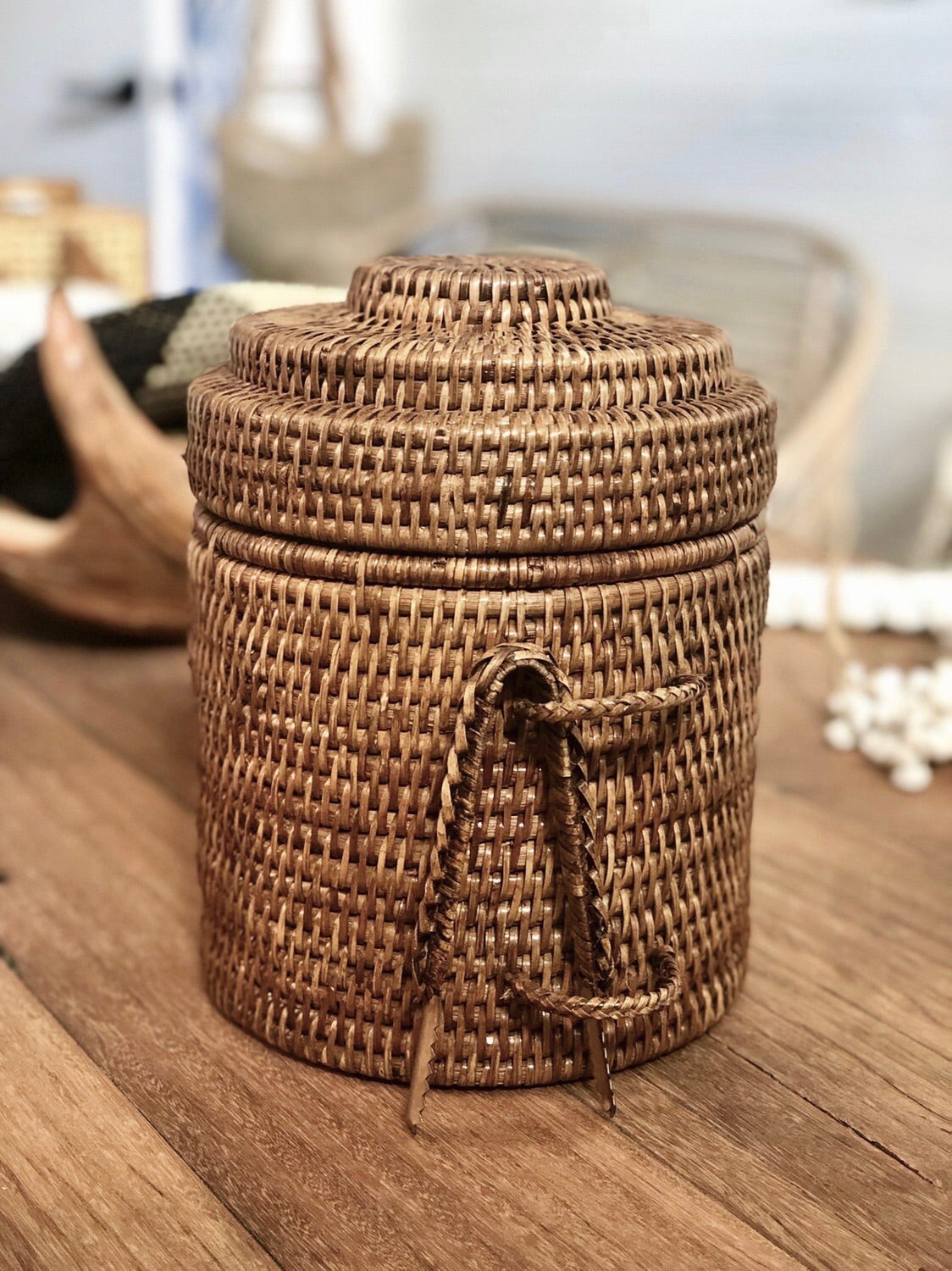 Rattan Ice Bucket Pineapple Traders