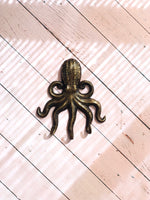 Brass Octopus Plaque Hook