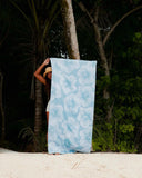 Sand Free Towel “Summer Blue Hibiscus” - Aloha de Mele