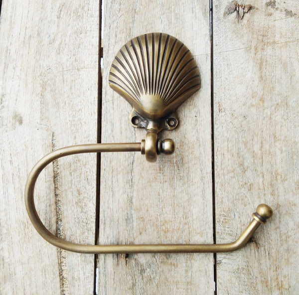 Toler Rool Shells Toilet Roll Holder - Scallop Shell – Pineapple Traders