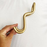 Wave Brass Double Hook