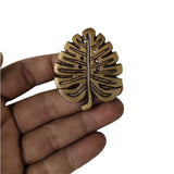 Brass Monstera Leaf Knob | by Pineapple Traders