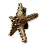 Starfish Door Knocker - Antique Brass