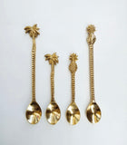 Brass Teaspoons and Cocktail Spoons 