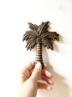 Coconut Palm Brass Plaque - As Seen on The Block